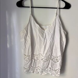 Gilli White Lace Camisole Top